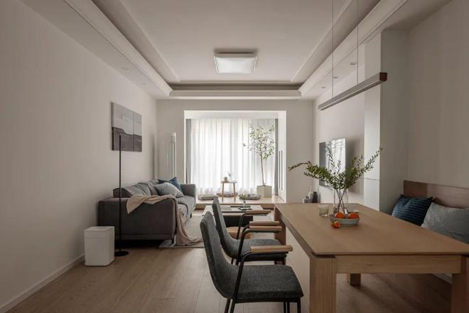 80㎡精装房改造地台+半开放式书房全屋智能系统提升空间格调(图7)