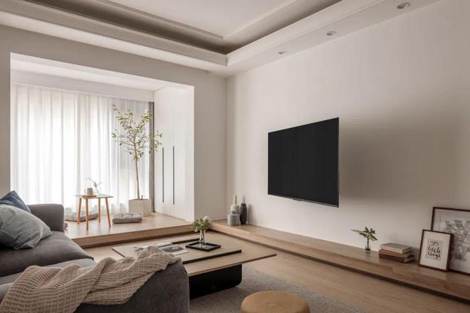 80㎡精装房改造地台+半开放式书房全屋智能系统提升空间格调(图8)