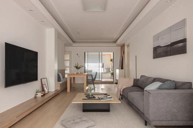 80㎡精装房改造地台+半开放式书房全屋智能系统提升空间格调(图14)