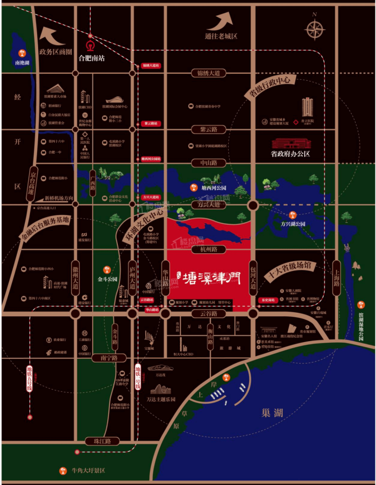 合肥滨湖区在售新楼盘-售楼处官方发布：理想置业优选!(图1)