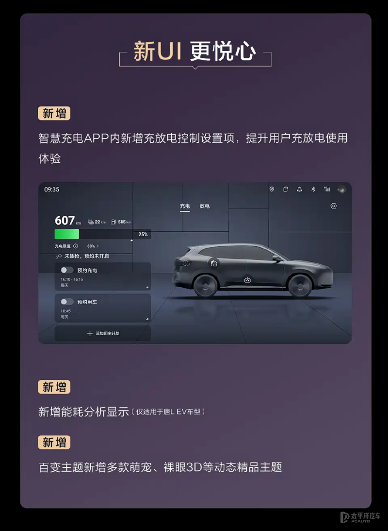 包括天神之眼50等 比亚迪唐L开启最新OTA推送(图4)